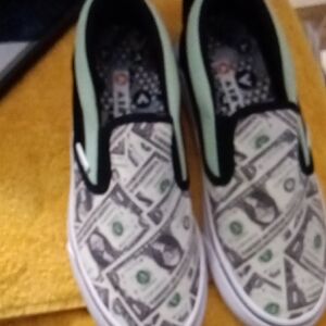 Airwalk Kids Money Print Slip-On Sneakers